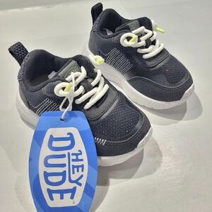 HEY DUDE SIROCCO PLAY TODDLER VARSITY ALTA GLITTER SHINE SHOE SIZE C6 BLACK